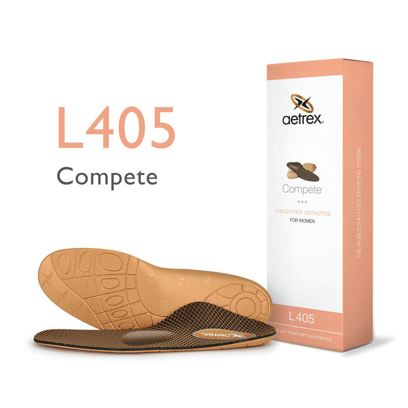 Aetrex Women's L405 Compete Orthotics W/ Metatarsal Support