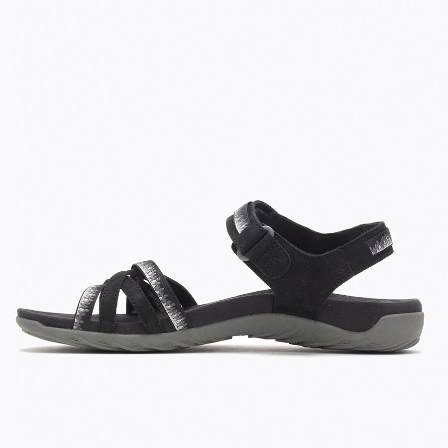 Merrell Women's Terran 3 Cush Cross Sandals Black