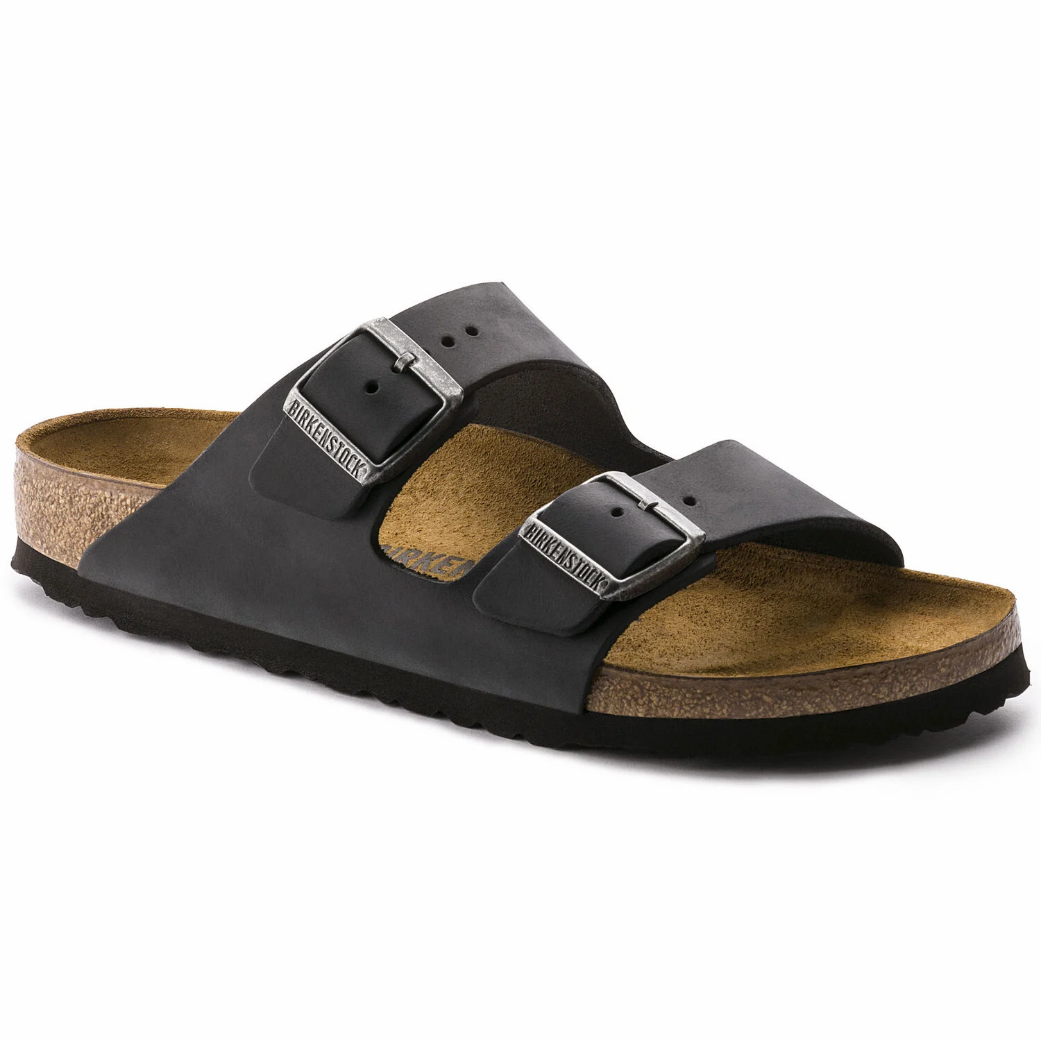 Birkenstock Arizona Oiled Leather Sandals Black