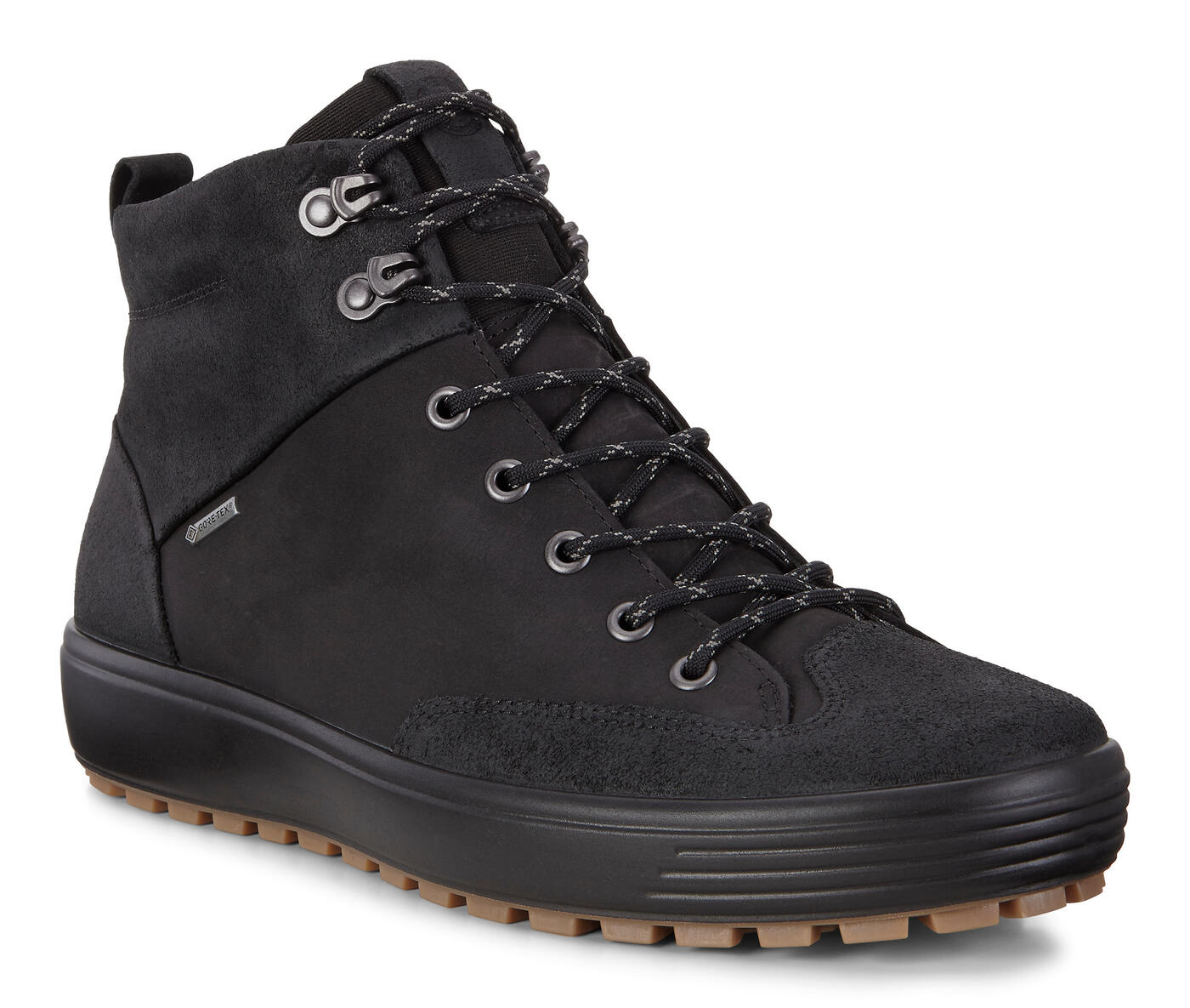 ECCO Men's Soft 7 Tred GTX Sneaker Boots Black