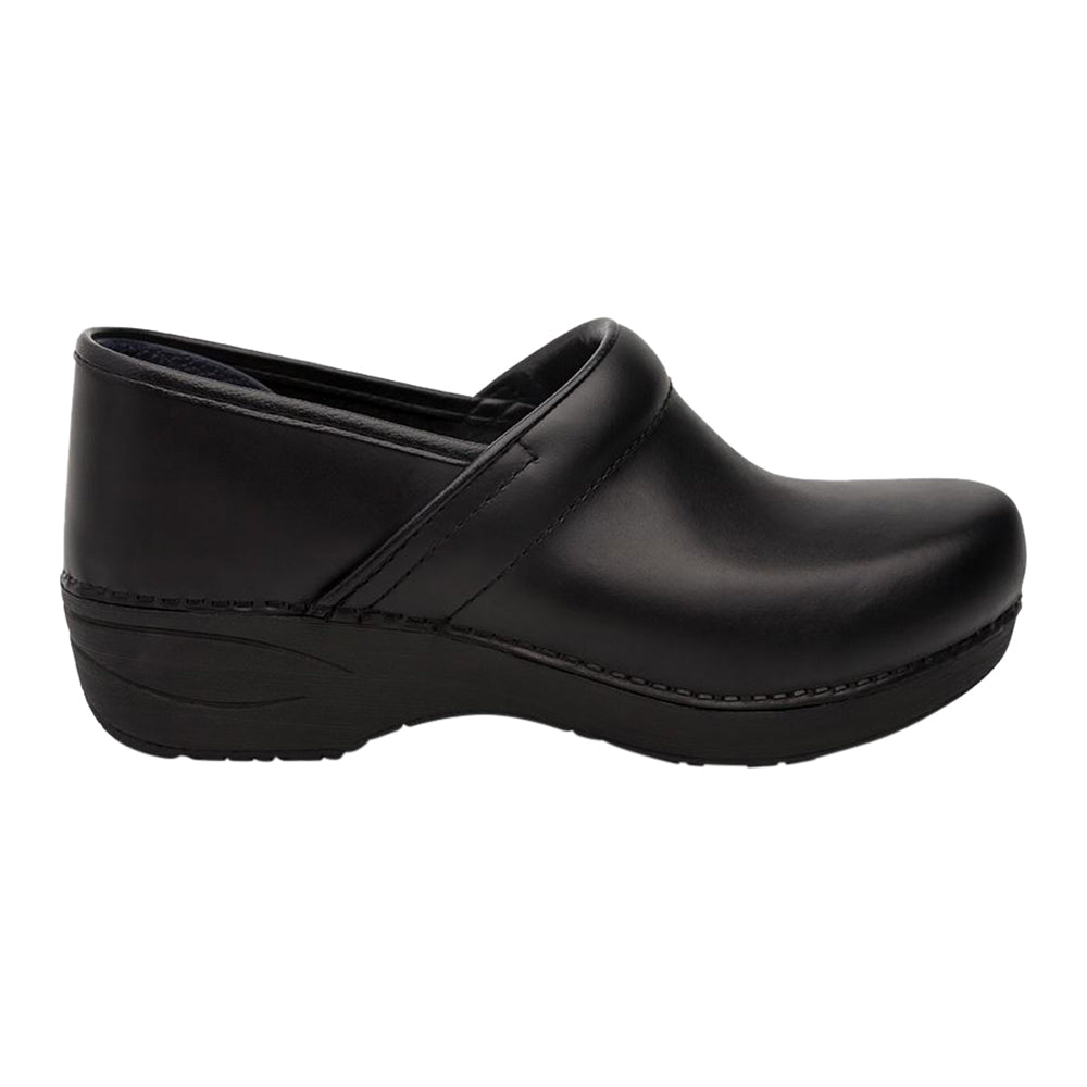 Dansko Women's XP 2.0 Clogs Black Pull Up Leather Wide
