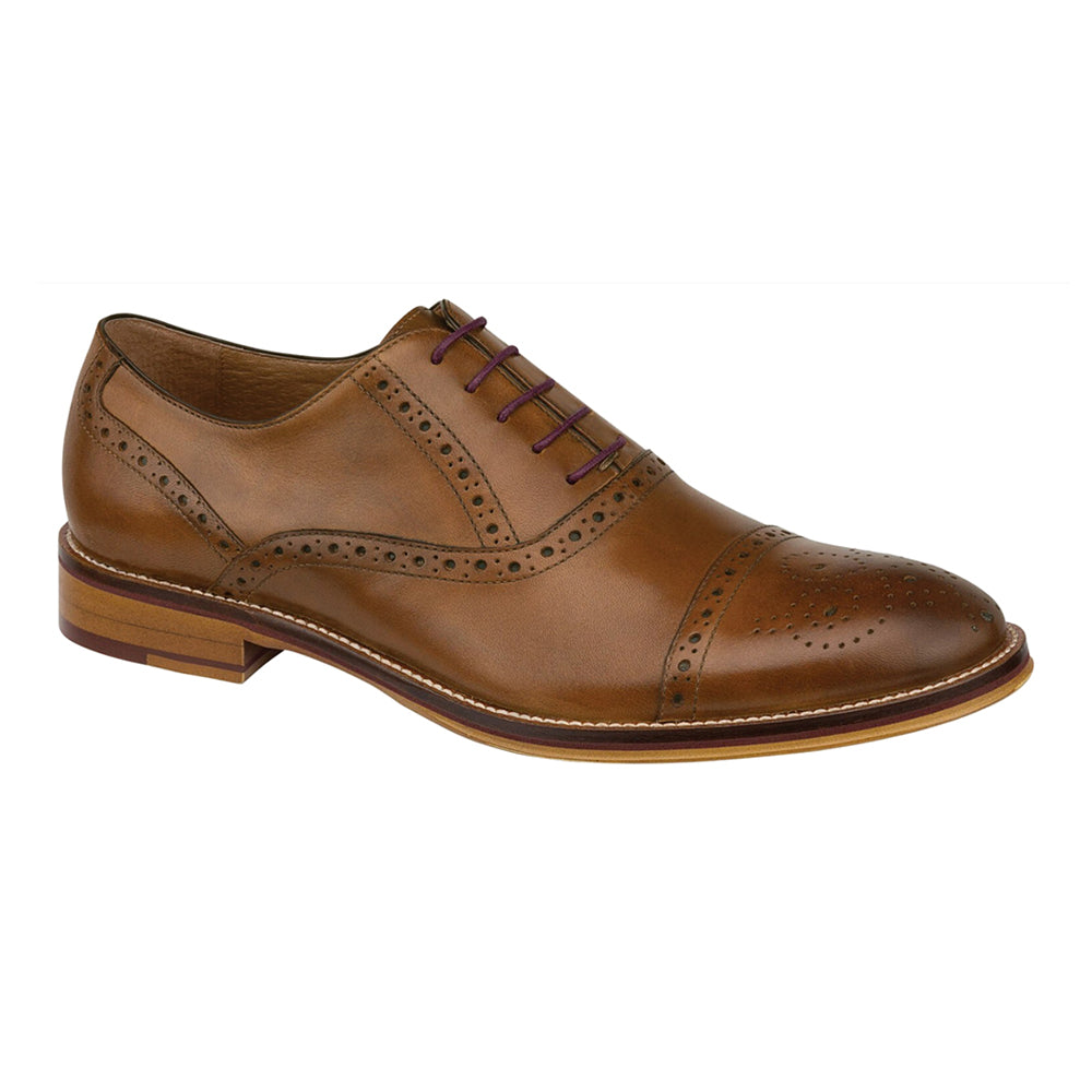 Johnston & Murphy Conard Dress Shoes Cap Toe Brown