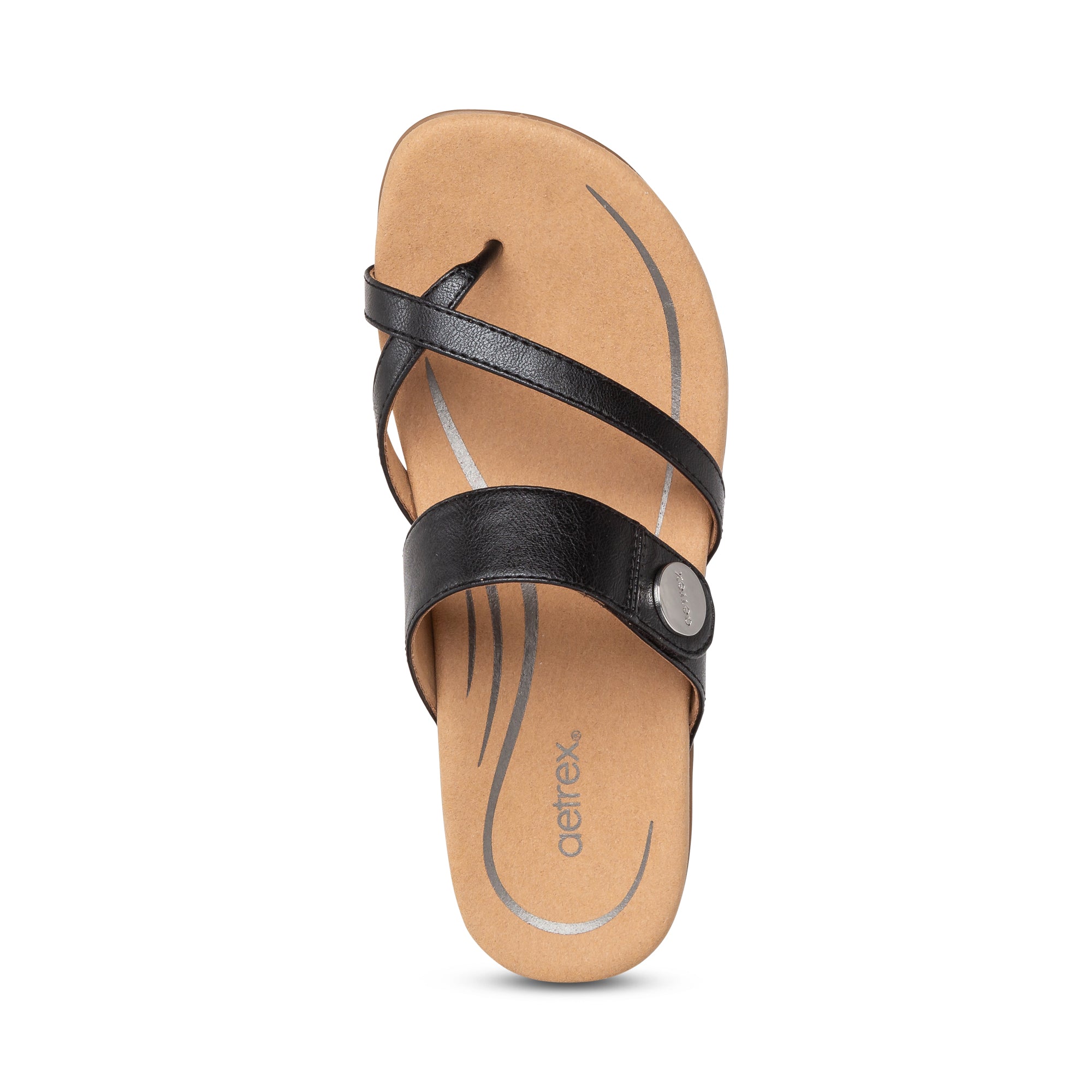 Aetrex Women's Izzy Adjustable Slide Sandals