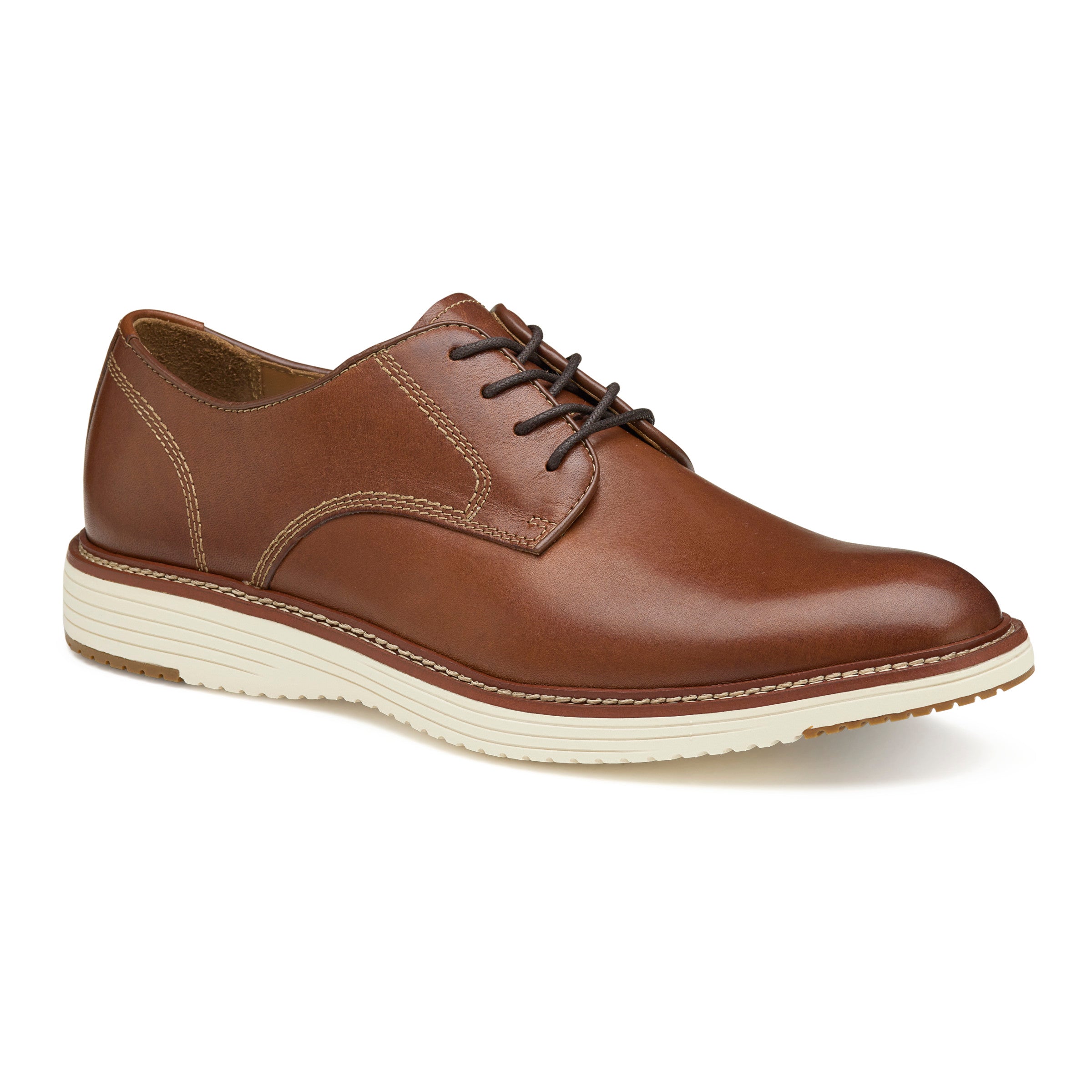 Johnston & Murphy Upton Dress Shoes Plain Toe Tan