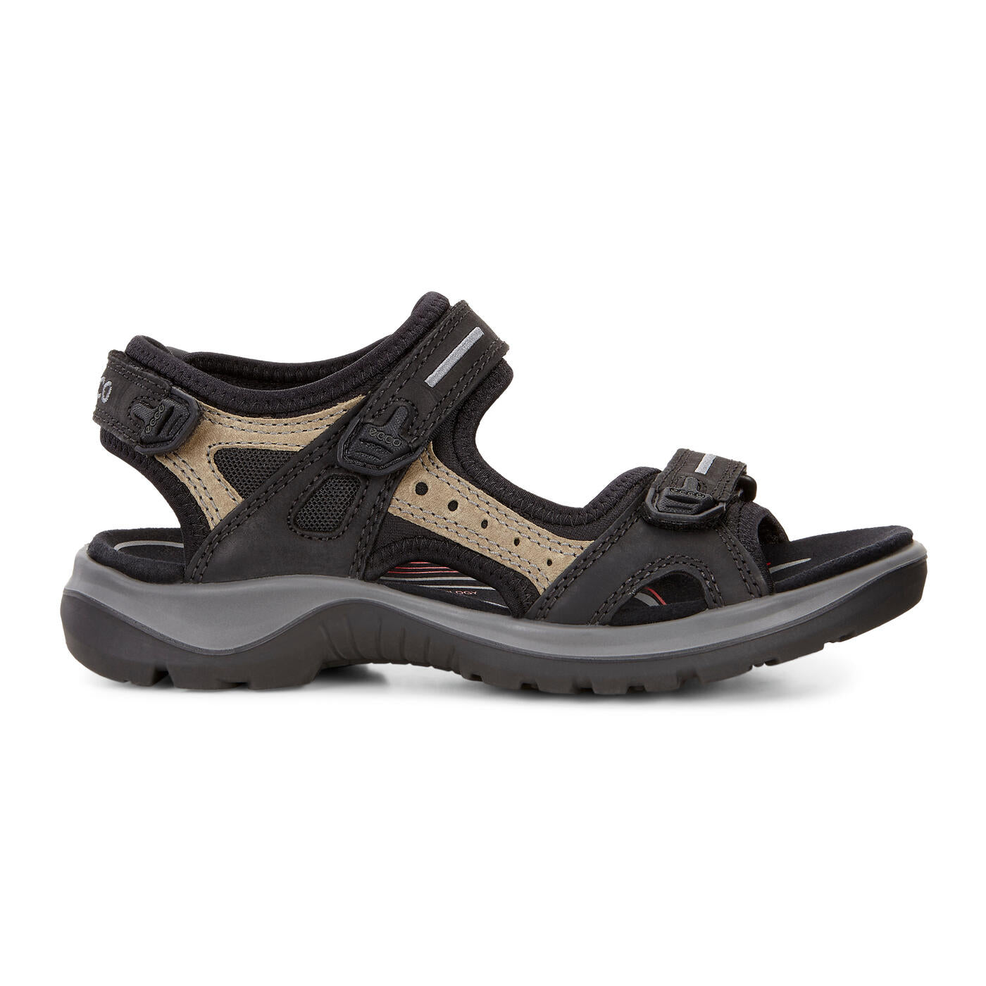 ECCO Women's Yucatan Sandals Black/Mole