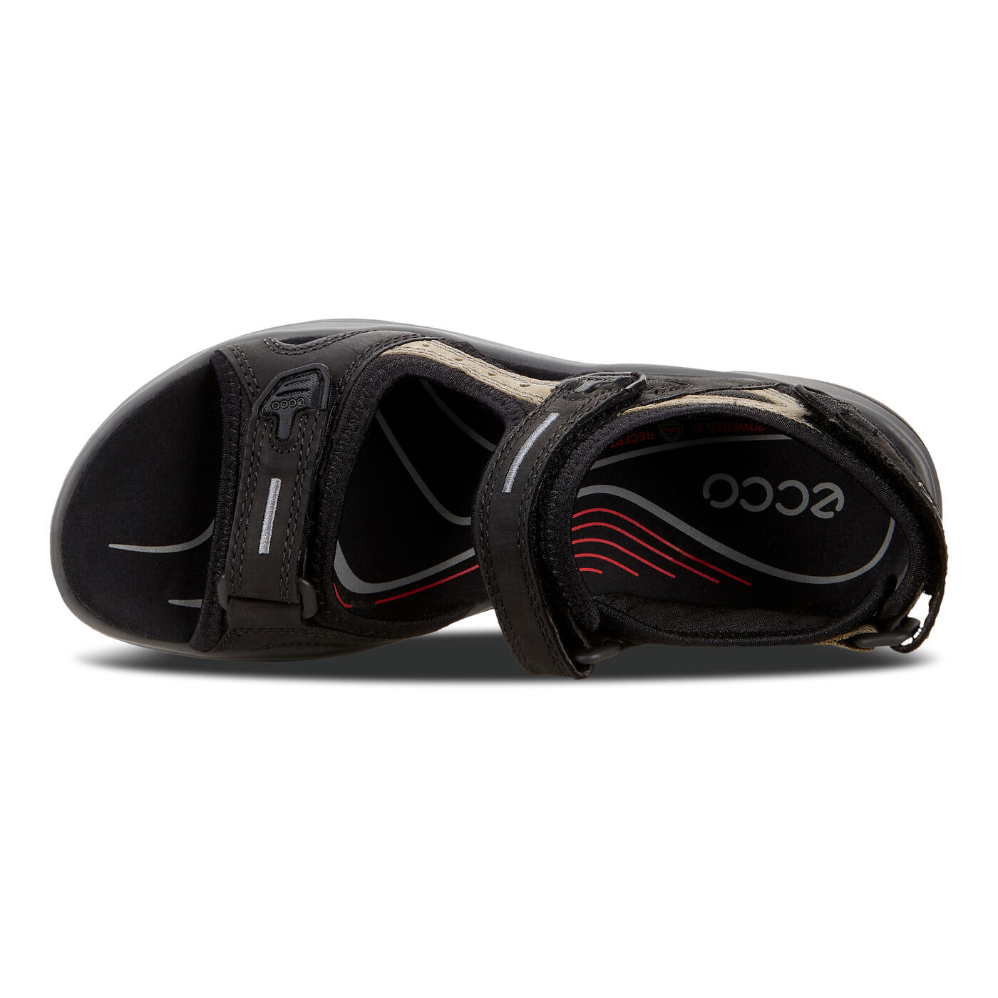 ECCO Women's Yucatan Sandals Black/Mole