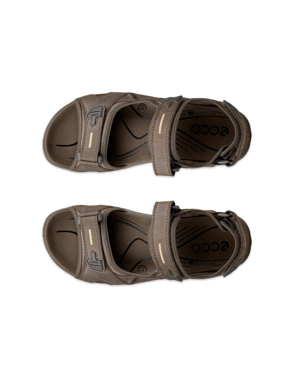 ECCO Men's Offroad Yucatan Sandals Dark Clay