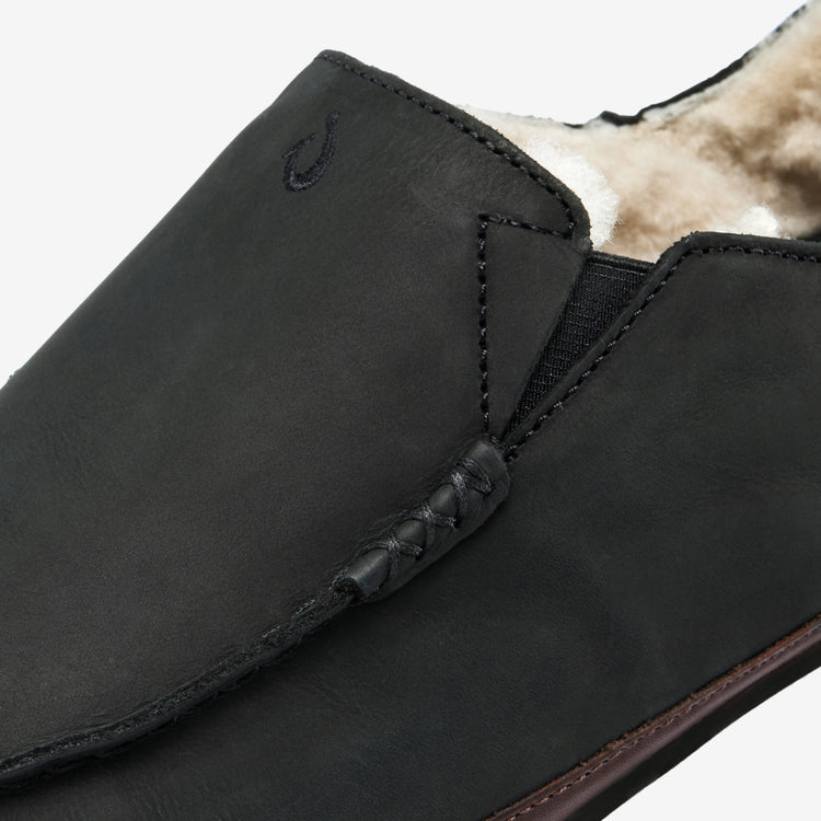 OluKai Men's Moloā Slippers Black / Dark Java