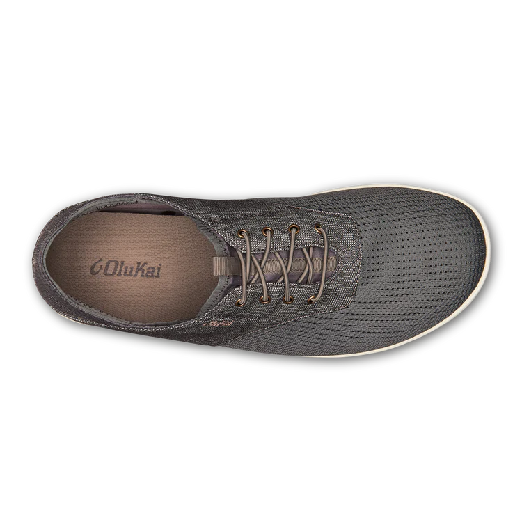 OluKai Men's Nohea Moku Slip-On Sneakers Charcoal/Clay