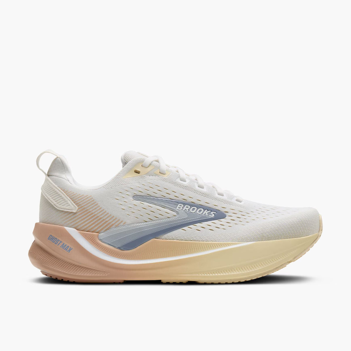 Brooks Women's Ghost Max 4 Runners White/Rose/Rutabaga