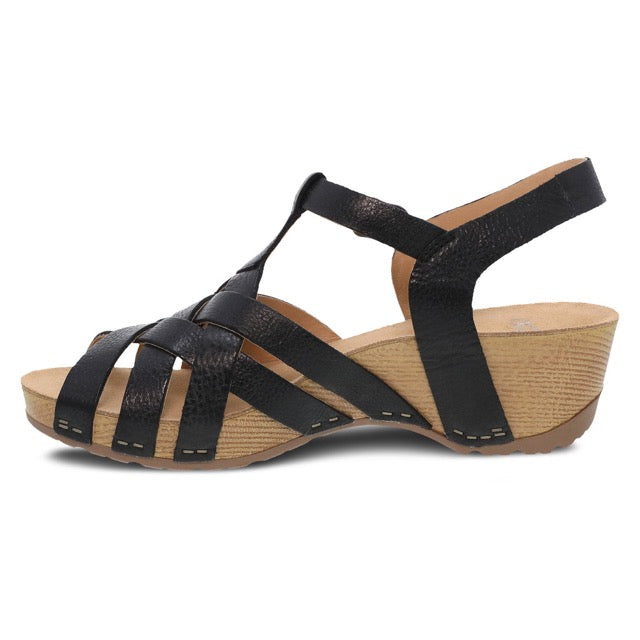 Dansko Women's Tinley Sandals Burnished Black