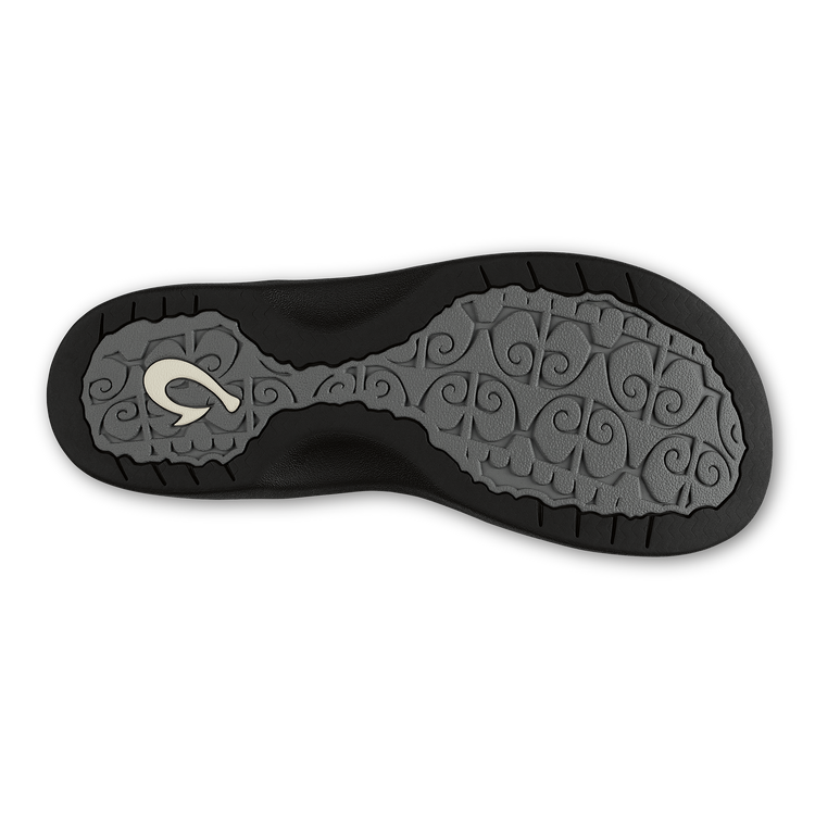 OluKai Women's 'Ohana Flip-Flops Bright White/Black