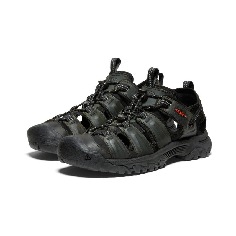 Keen Men's Targhee III Leather Sandals Grey/Black