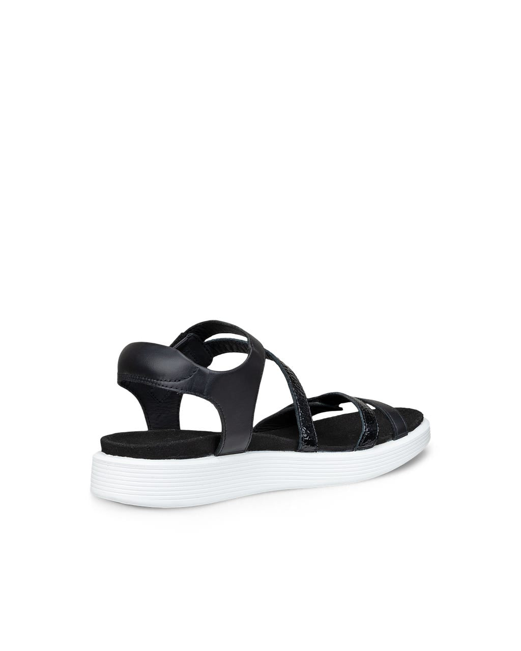 ECCO Women's Soft Sandals 3-Strap Black