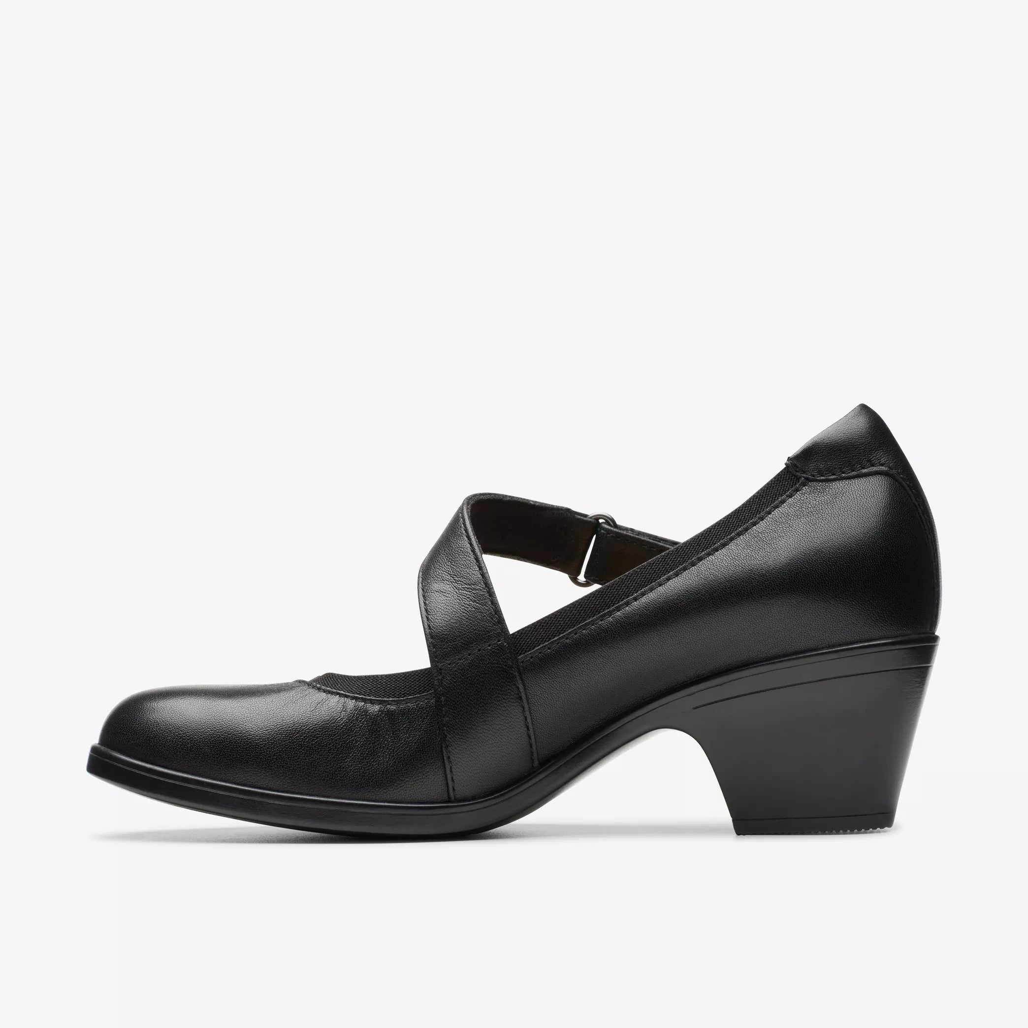 Clarks Women's Emily 2 Mabel Mary Jane Black Leather