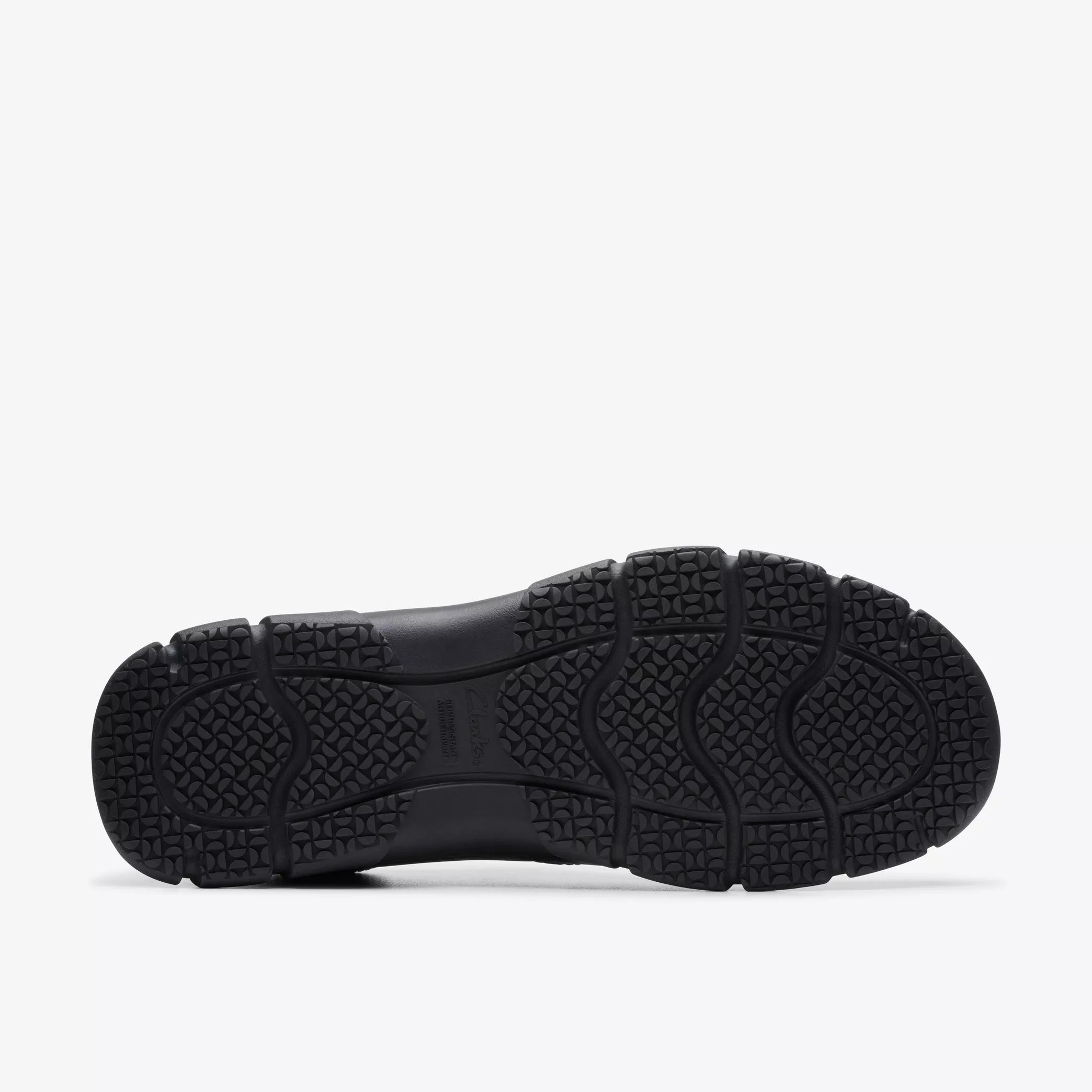 Clarks Men's Walpath Step Casual Shoes Black Leather