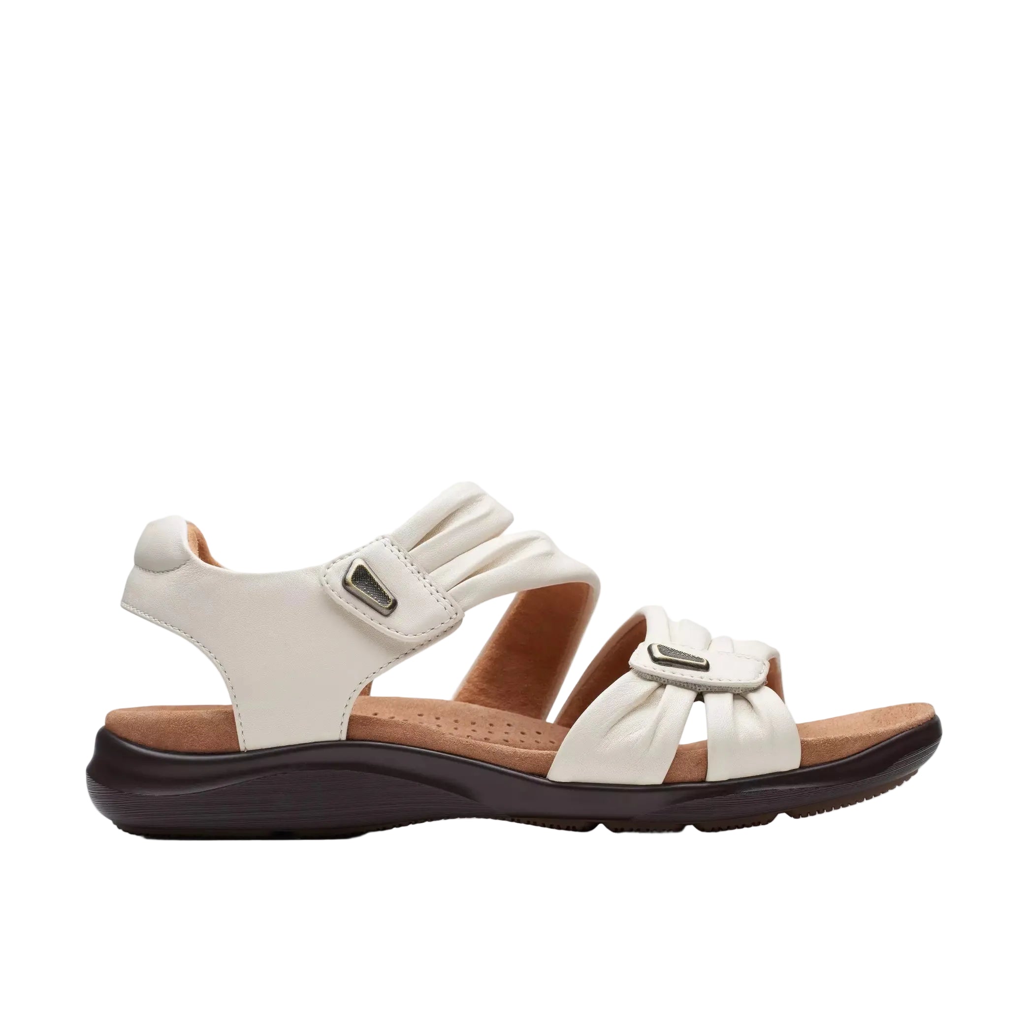 Clarks Women's Kitly Ave Sandals Off White Leather