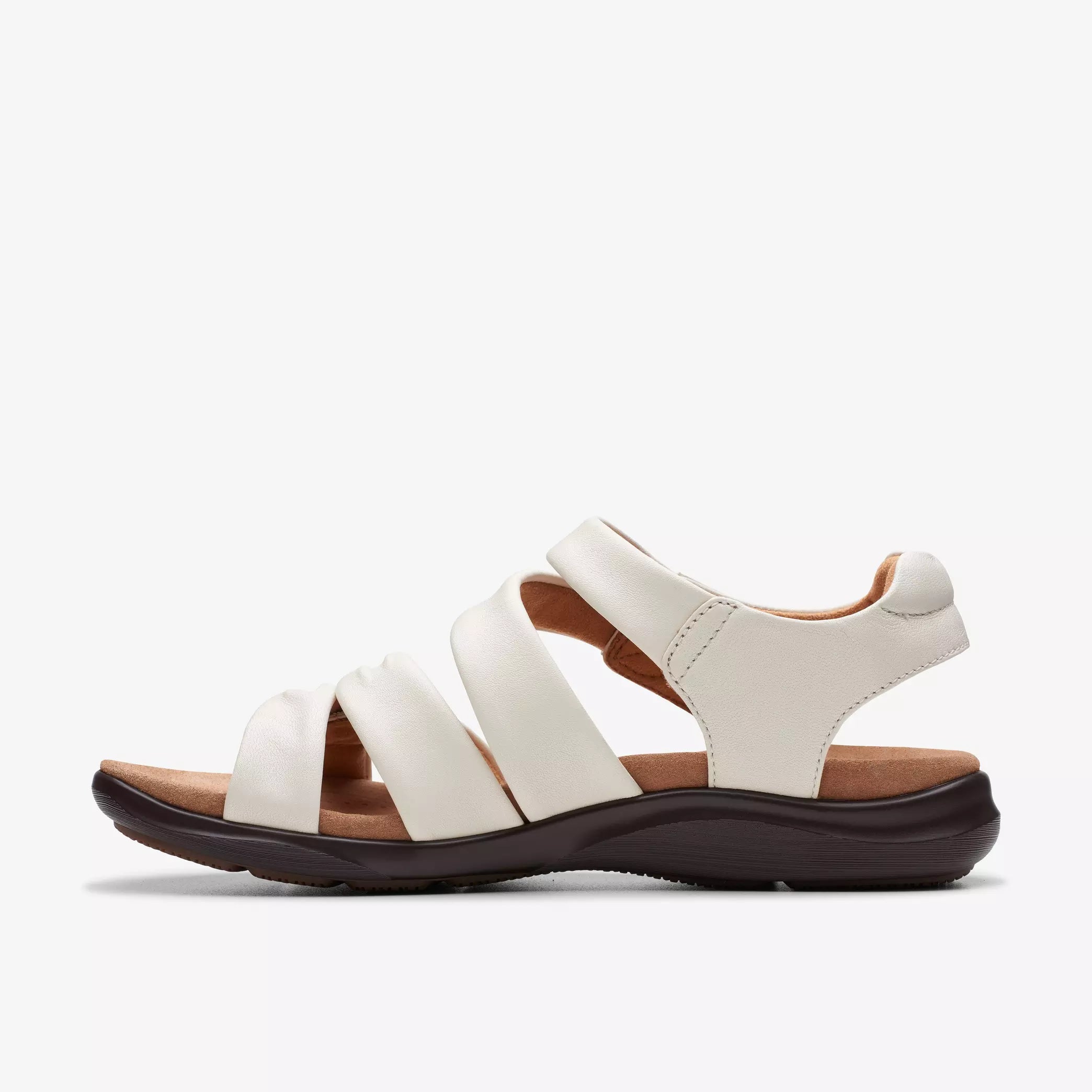 Clarks Women's Kitly Ave Sandals Off White Leather