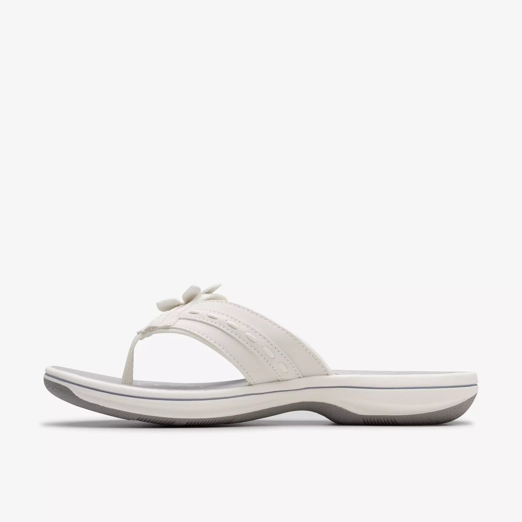 Clarks Women's Breeze Opal Sandals White