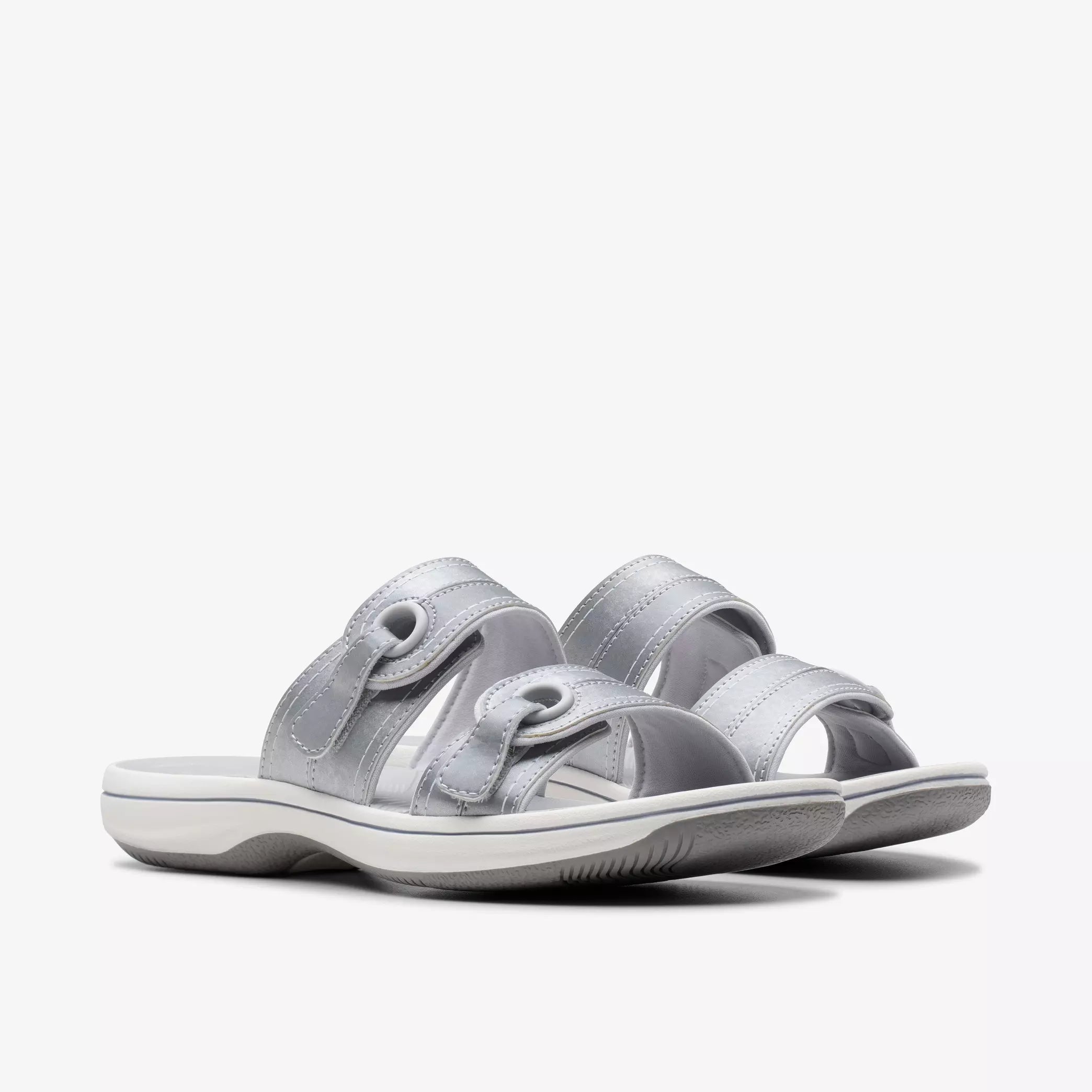 Clarks Women's Breeze Maye Sandals Silver