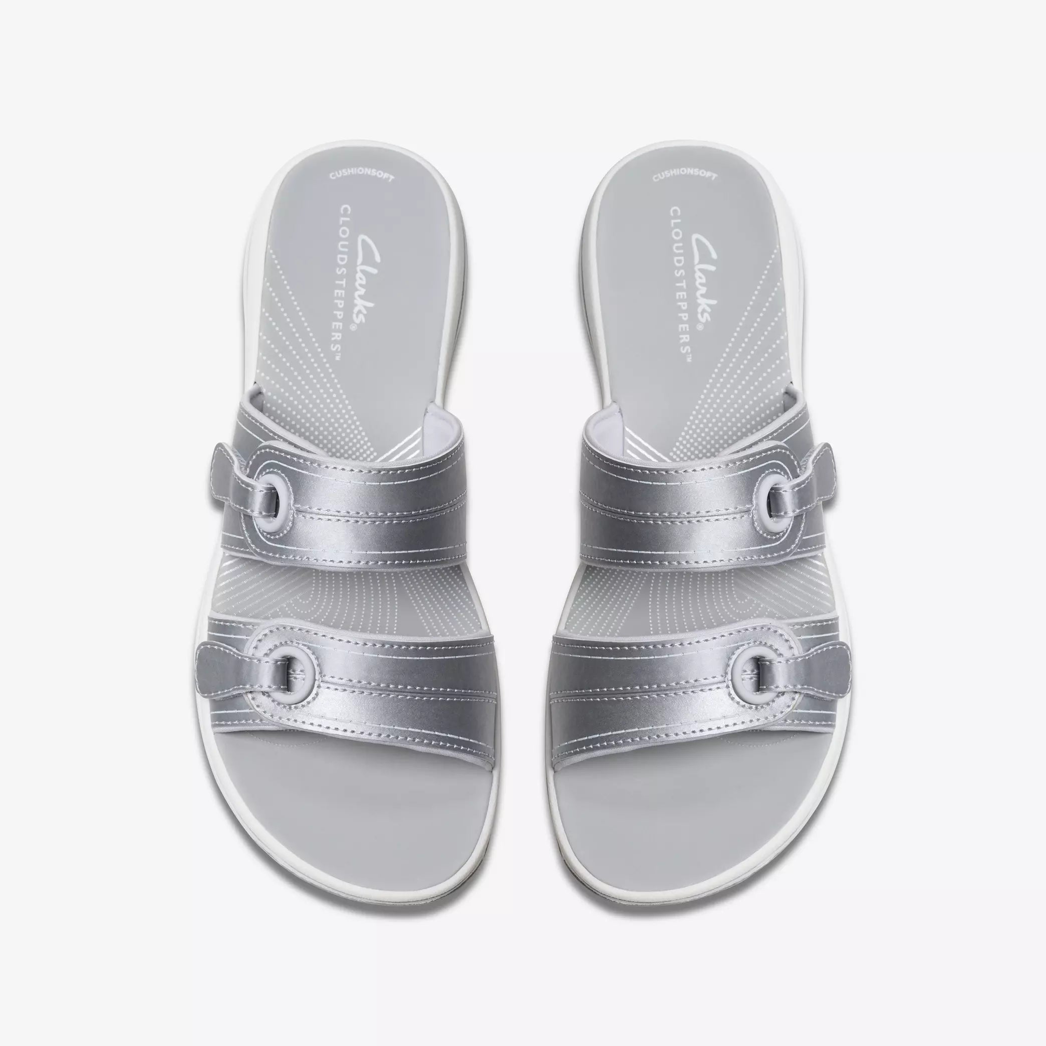 Clarks Women's Breeze Maye Sandals Silver