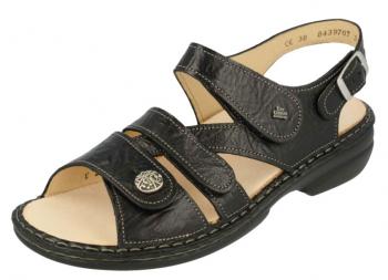 Finn Comfort Women's Gomera Sandals Plissee Black