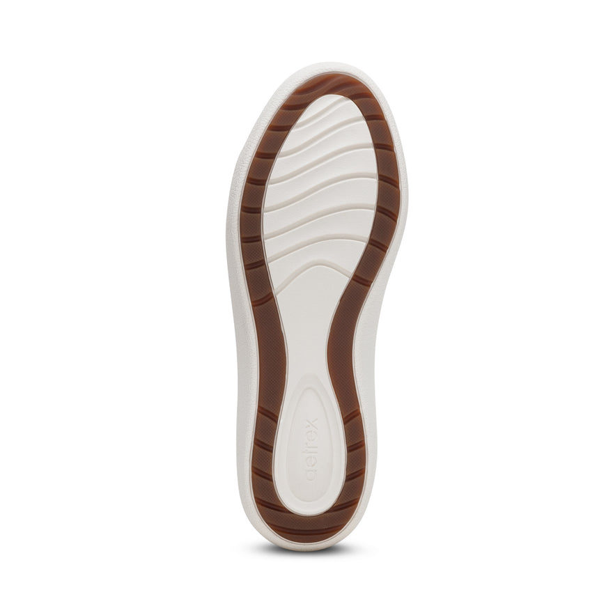 Aetrex Women's Courtney White Gold Cutout