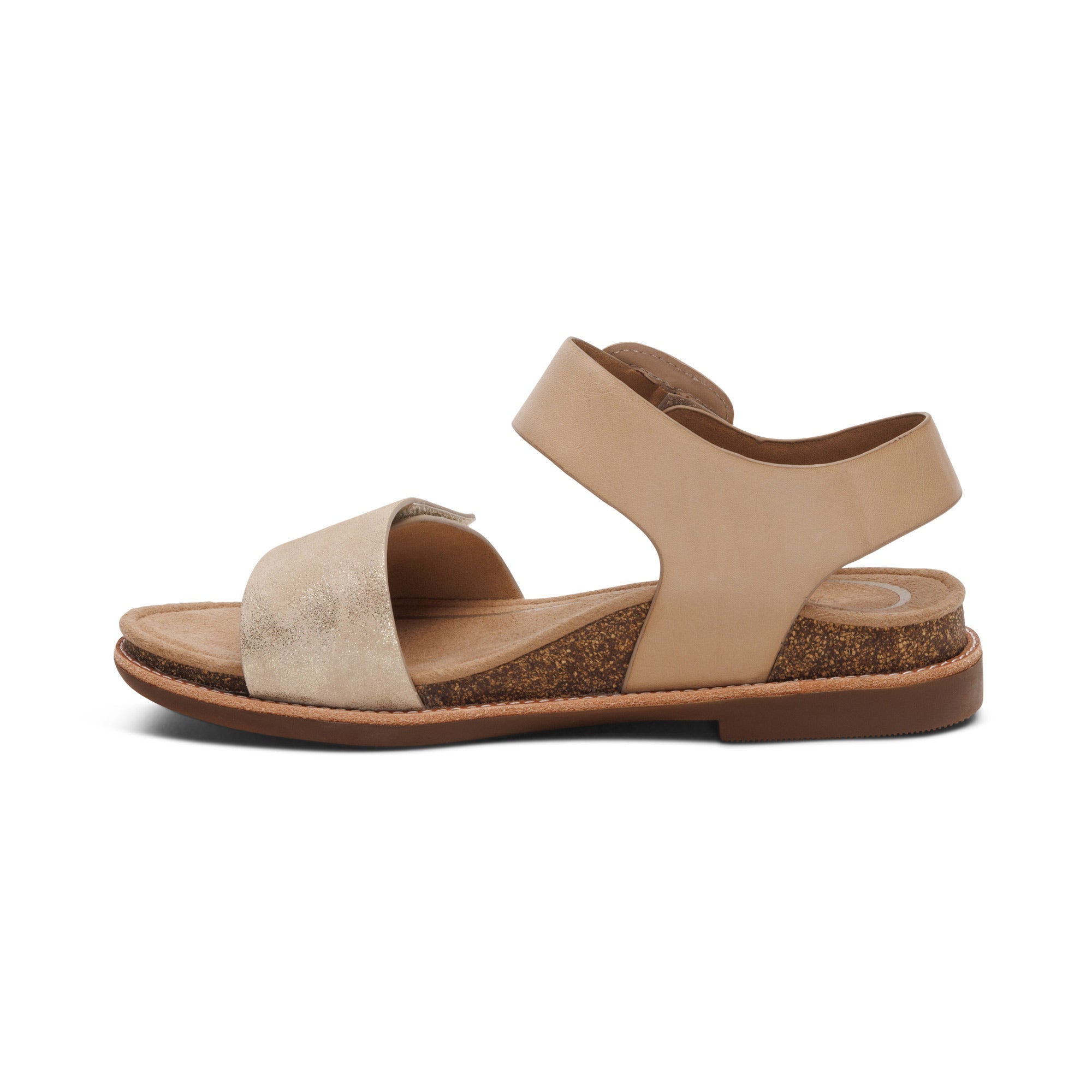 Aetrex Women's Claire Sandal Champagne