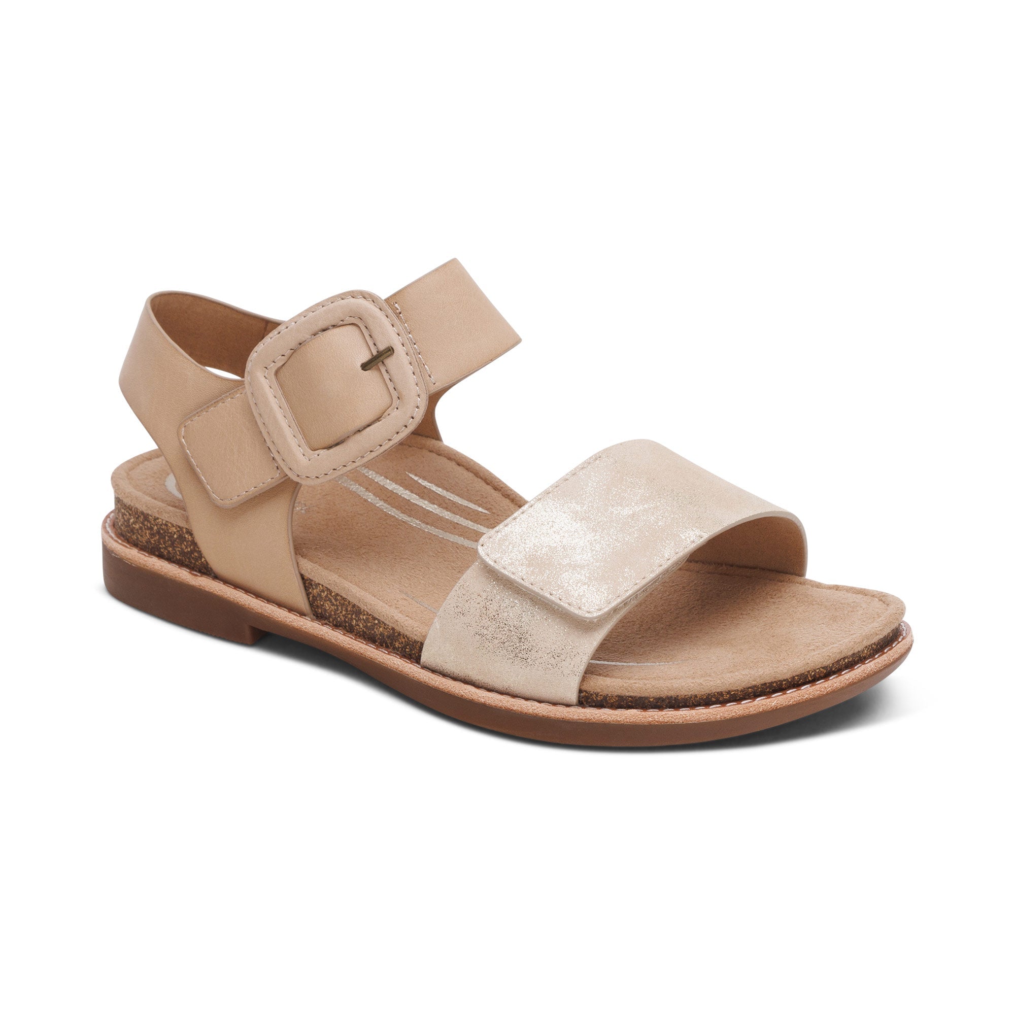 Aetrex Women's Claire Sandal Champagne