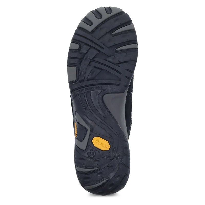 Dansko Women's Paisley Wide Sneakers Black/Black Suede