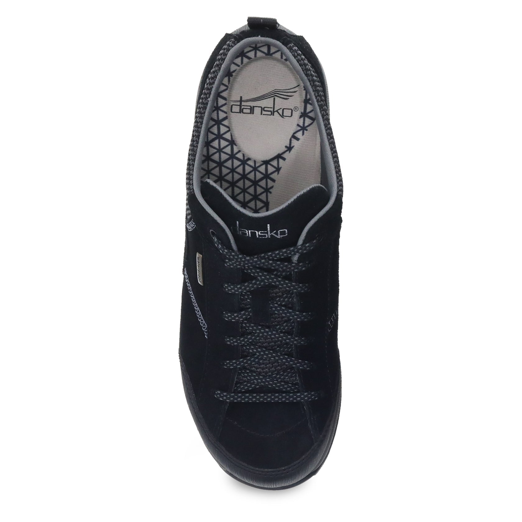 Dansko Women's Paisley Wide Sneakers Black/Black Suede