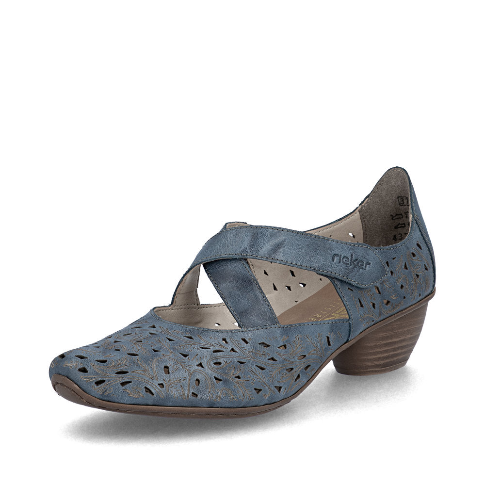 Rieker Women's 43773-12 Heel Blue