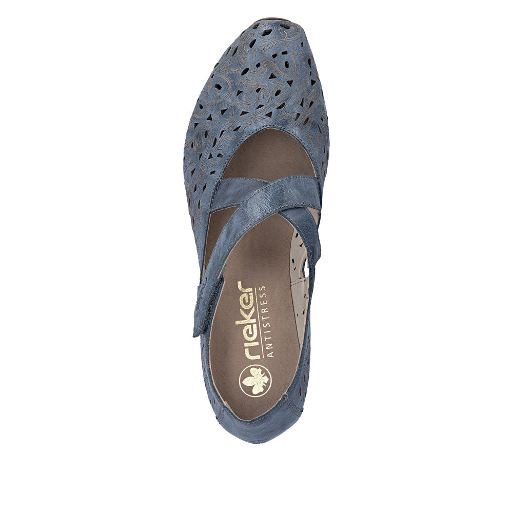 Rieker Women's 43773-12 Heel Blue