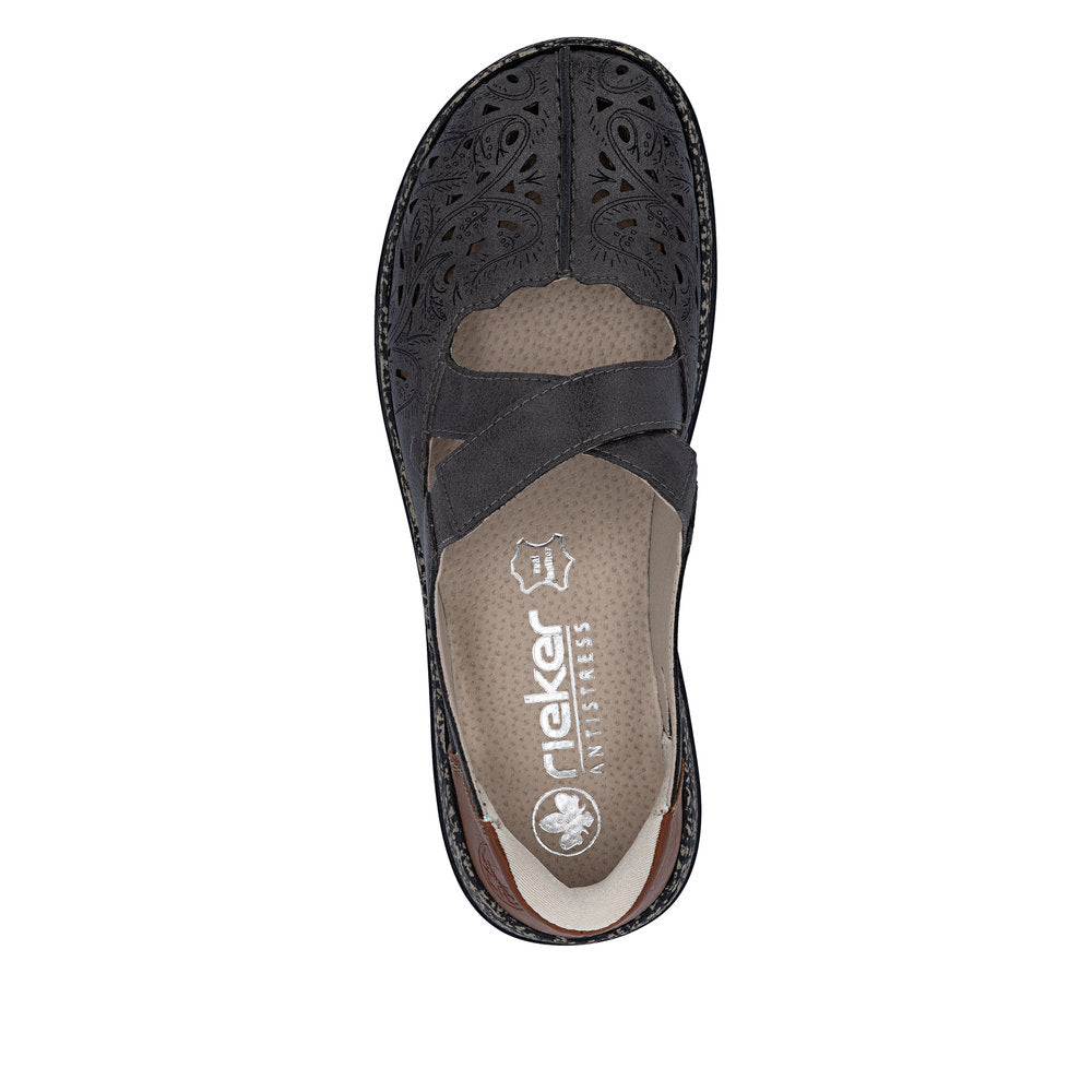 Rieker Women's 46352 Casual Shoe Grey