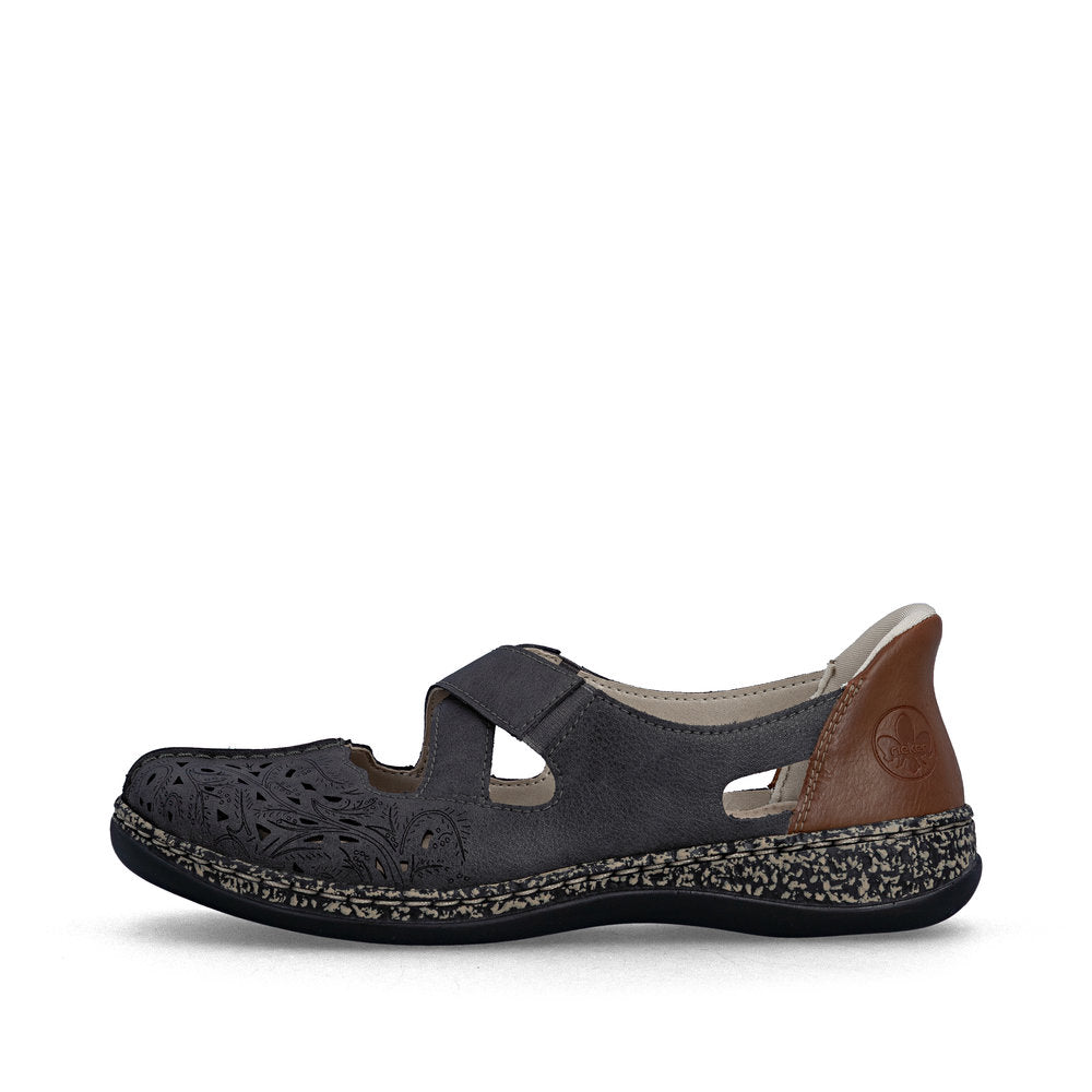 Rieker Women's 46352 Casual Shoe Grey