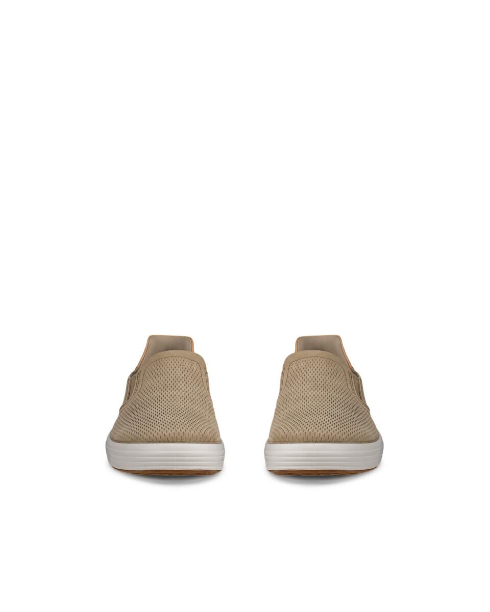 ECCO Men's Soft 7 M Easy Slip Sneakers Nutmeg Brown / Cashmere