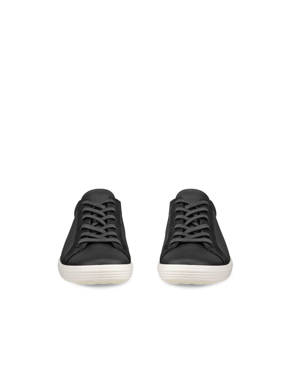 ECCO Women's Soft 7 Easy Slip Lace Sneakers Black/Leopard