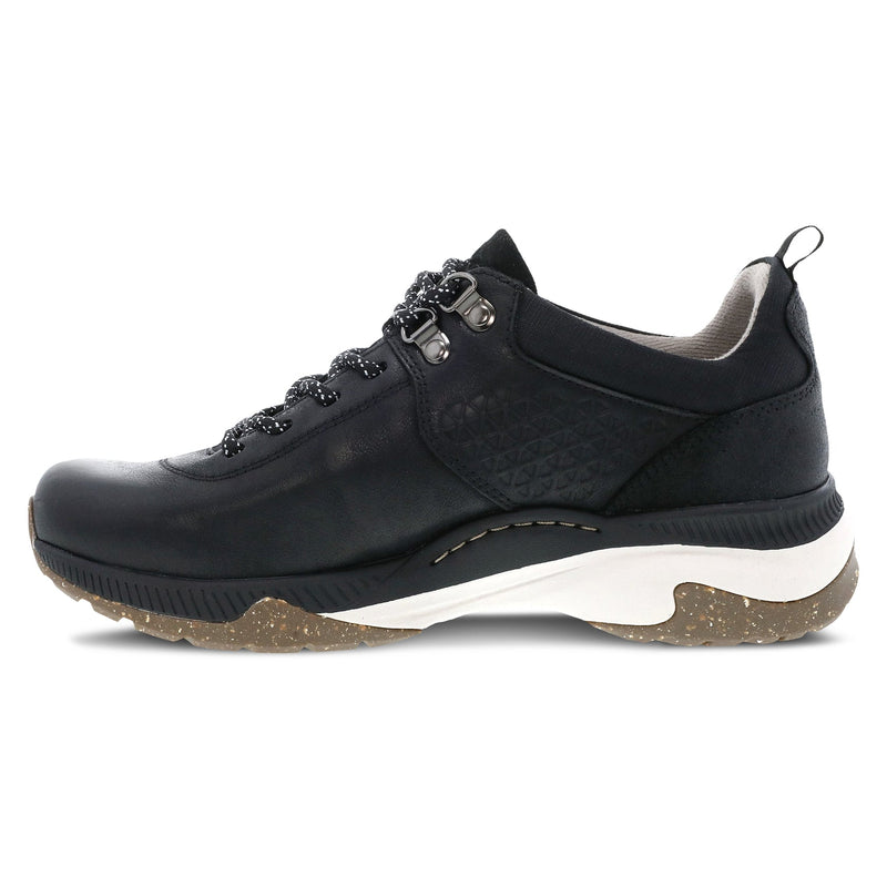 Dansko Women's Mary Waterproof Burnished Sneakers Black
