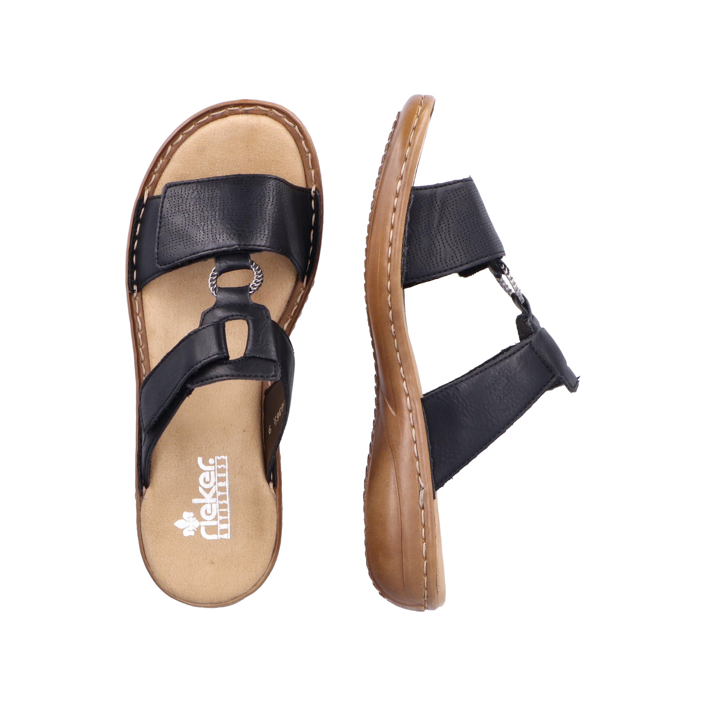 Rieker Women's 60885-00 Sandals Black