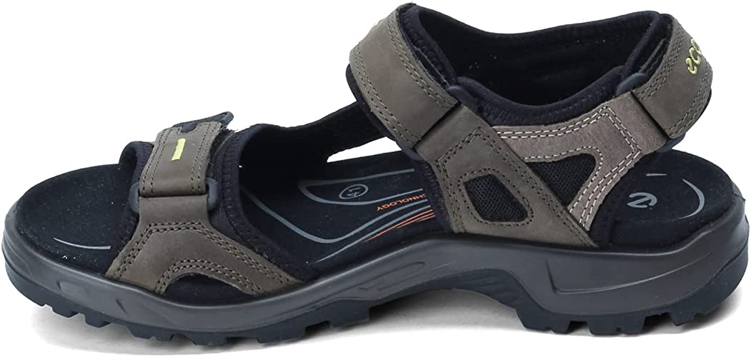 ECCO Men's Yucatan Sandals Tarmac/Moon Rock