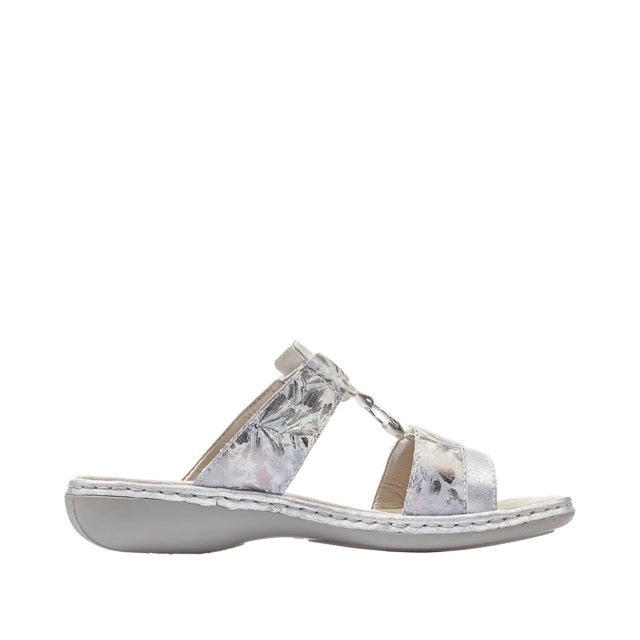 Rieker Women's 659X6-80 Sandal Metallic