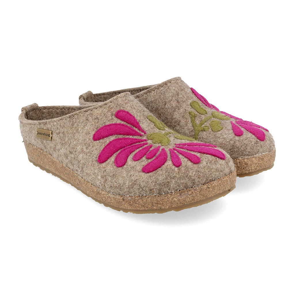Haflinger Grizzly Slippers Blooming Earth