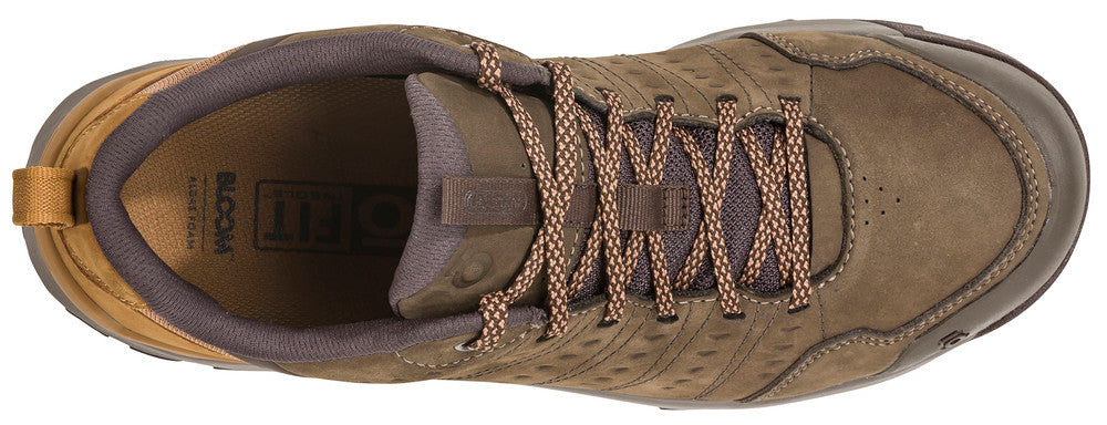 Oboz Men's Sypes Low Leather Waterproof Hiking Shoes Wood