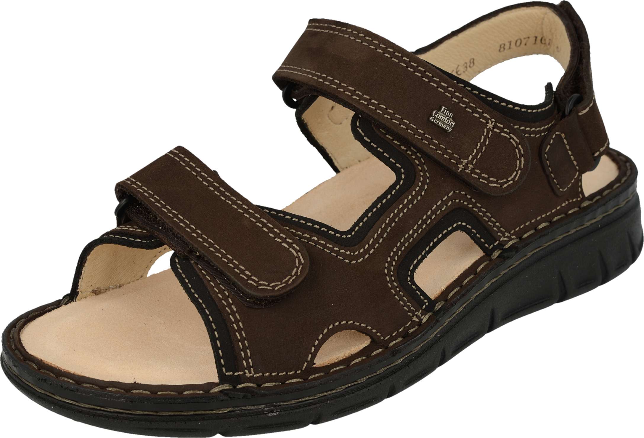 Finn Comfort Men's Wanaka-S Sandals Grizzly/Black