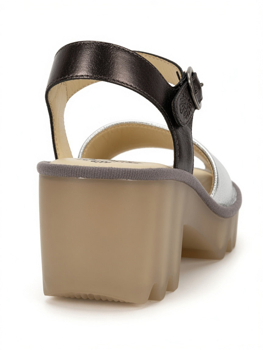 Fly London Women's Tull503 Sandals Silver