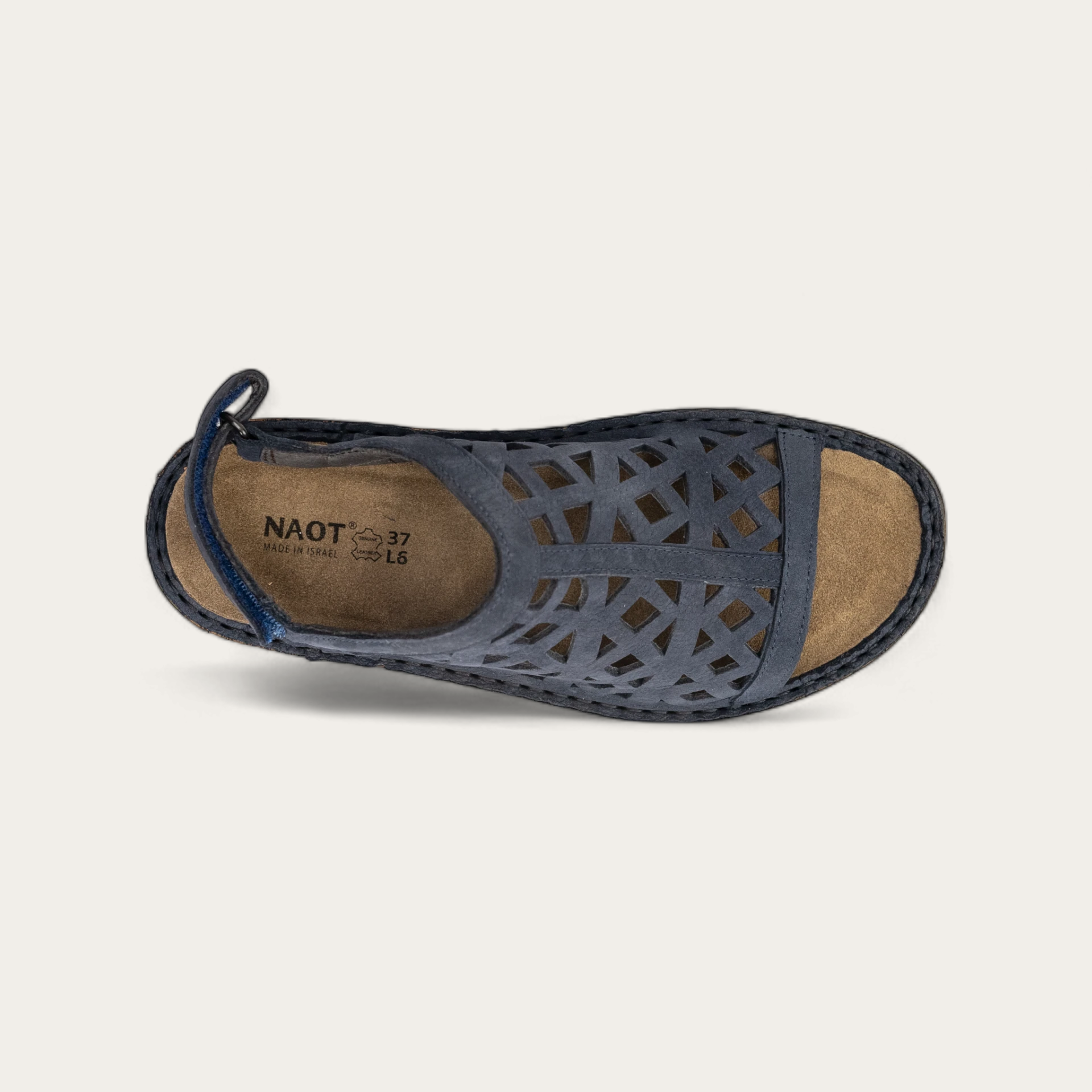 Naot Women's Amadora Sandal Navy Velvet Nubuck