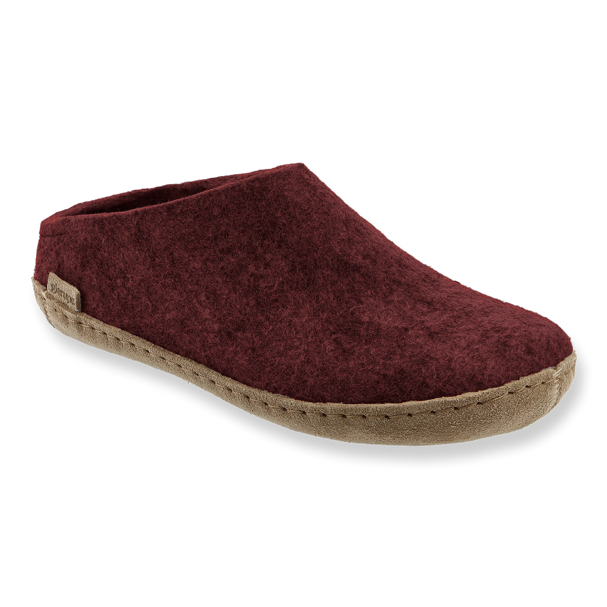 Glerups Slip-On Slippers Beet Leather
