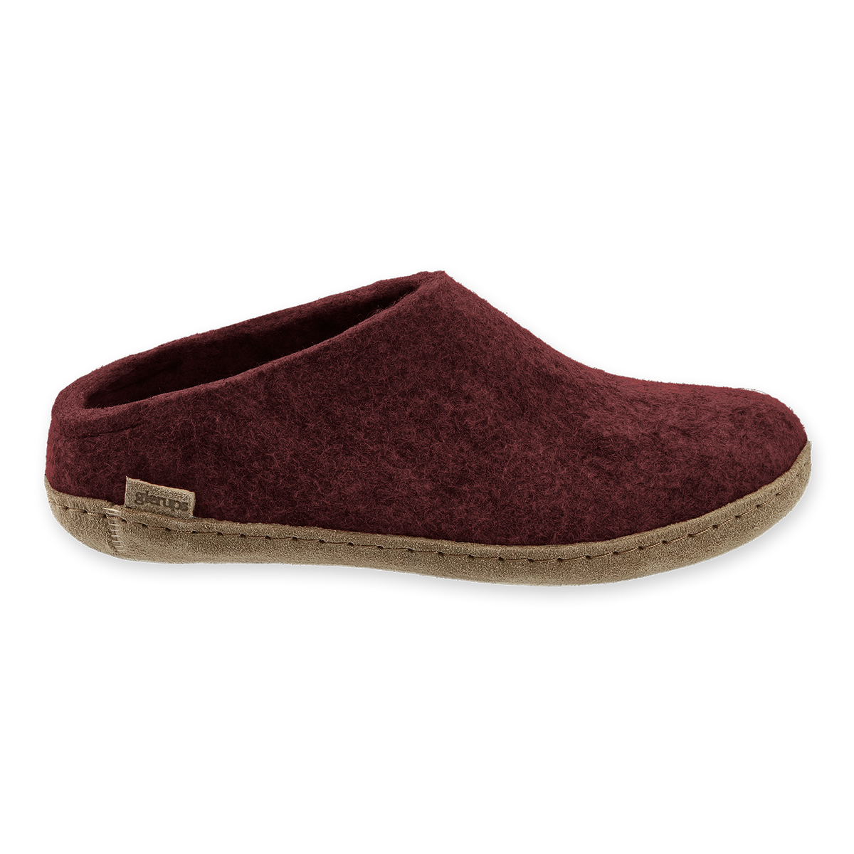 Glerups Slip-On Slippers Beet Leather