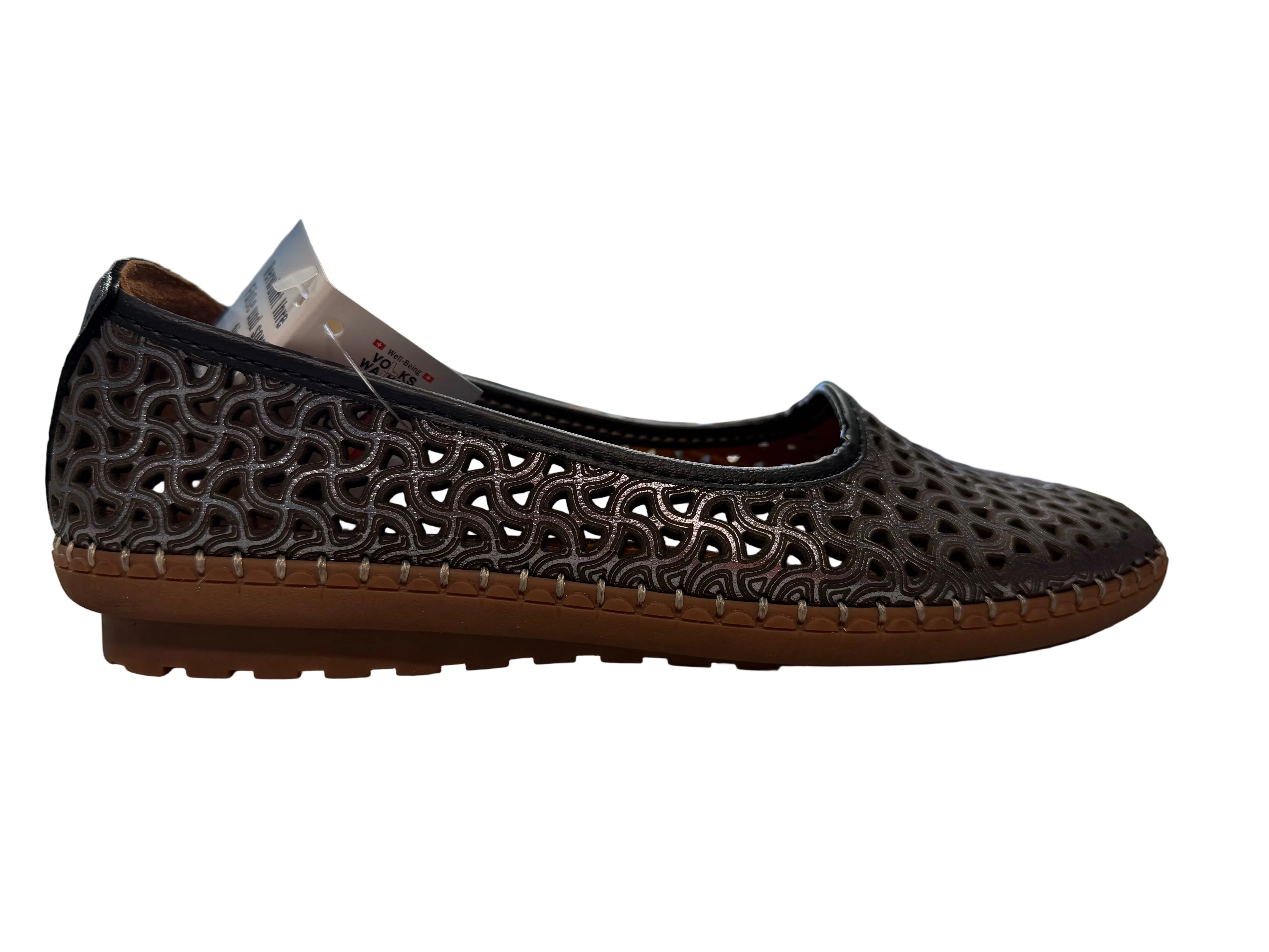 Volks Walkers Women's 1543 Slip-On Silver