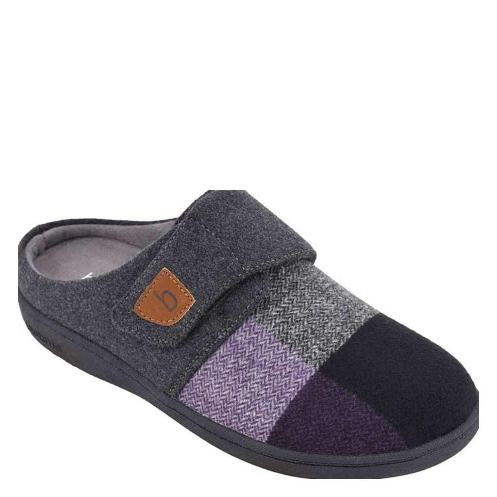 Biotime Amity Slippers Grey & Purple